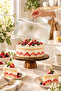 Glass Cake Dish with Stand – Cake, Cake Slice, and Dessert Presentation Container with Wooden Stand and Lid - 2