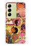 Vivo V30 Lite Compatible Pop Art Drawing Collage Pattern Transparent Phone Case