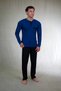 Men's Interlock Pajama Set with Pockets and Patches - 4