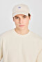 Relaxed Fit Wide Cut Crew Neck Cotton Off-White T-Shirt - 4