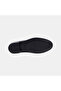 Women's Black Asymmetrical Leather Loafer with Gold Buckle - 5