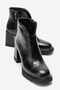 Zerlina Women's Faux Leather Boots Black Crocodile