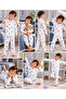 Boys' Pajama Set Animal Patterned Long Sleeve Shirt Collar 2-Piece Pajama Set - 3
