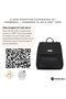 Zori Diaper Backpack 7pc-Set with Changing Mat, Wet Bag & Pouches - Black - 3