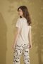 Silky Textured Short Sleeve Pajama Set - 2