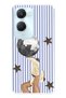 Vivo Y18 Compatible Disco Ball Patterned Transparent Phone Case