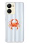 Vivo Y16 Compatible Crab Pattern Transparent Phone Case