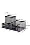 Pen Pencil Holder Desk Organizer Mesh Metal Office Supplies, Black - 3