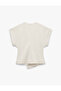Regular Fit Short Sleeve V-Neck Single Button Double Breasted Cardigan - 2