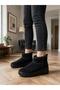 Short Boots with Fur Inside, Daily Comfortable, Warm Soled, Winter Suede Look Mini Boots