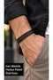 Merdano Walnutbraid Black Brown Leather Men's Bracelet - with Braided Strips