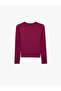 Slim Fit Camisole Cotton Blend Crew Neck Long Sleeve Basic T-Shirt