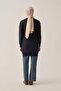 Gold buttoned long knit cardigan - 5