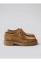26K-001-25-106 Genuine Leather Suede Lace-Up Loafer Shoes for Women - 4