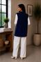 Front Buttoned Double Pocket V-Neck Women's Knitted Vest - 4