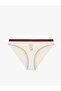 Color Contrast Teddy Bear Printed Brief Panties