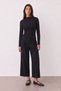 Women's Blouse with High Collar Detail Blz02639 Black