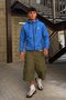 Men's Lined Zippered Hooded S.Blue Raincoat & Windbreaker - 2