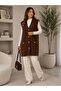 Front Buttoned Double Pocket V-Neck Women's Knitted Vest - 6