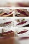 Christmas Burgundy Circle Clustered Cotton Rope Runner, Christmas Tablecloth Table Decor - 3