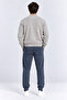 Men's Elastic Waist Lace-Up Jogger Sweatpants with Pockets Black & Navy Blue Ak8001 - 5