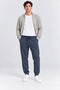Men's Elastic Waist Lace-Up Jogger Sweatpants with Pockets Black & Navy Blue Ak8001