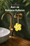 Yellow Indian Jasmine Shaped Solid Soap 10.5X11 cm Hangable Decorative Bath Hand Soap - 2