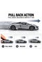 1:22 Scale Die-Cast Sports Car Model Toy with Pull-Back Action, Openable Doors, Light and Sound Effects, Detailed Interior, Collectible Vehicle for Kids-Grey - 4