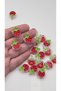 Strawberry Beads 20Pcs Plastic Jewelry Beads