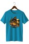 Collection Sazan Balığı Ve Balıkçı Printed Unisex T-Shirt – Angling Themed Short Sleeve Crew Neck
