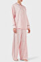 Patterned Stretch Comfort Fit High Waist Wide Leg Pajama Set O4Bx16Wefc2 Women's Pajama Set O4Bx16 Wefc2 P6Dq - 4