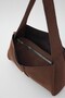 Allure Suede Shoulder Bag Bitter Brown - 5