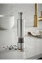 Stainless Steel Push-Operated Salt and Pepper Grinder - One-Handed Spice Mill with Adjustable Ceramic Mechanism