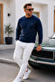 Men's Long Sleeve Trendy Loose 3-Piece Sweatshirt - 7