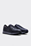 Genuine Leather and Fur Navy Blue Men's Casual Shoes 722Kma236 - 4