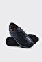 Genuine Leather and Fur Navy Blue Men's Casual Shoes 722Kma236 - 3