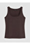 Brown Plus Size Women's Athlete with Lace Detail - 3