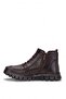 26Ksrrz1118 Women's Genuine Leather Flat Boots Brown - 3