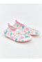 Vizyon New Season Flower and Leaf Patterned Girls' Sea Shoes
