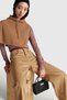 Women's Dusty Rose Viscose and Cashmere Blend Slim Fit Long Sleeve T-Shirt - 5