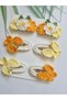 Handmade Knitted Hair Accessories Mixed Set of 6 Snap Clips (Suitable for All Age Groups) - 7