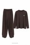 Heart Embroidered Shalwar Model Suit Bitter Brown