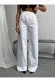 Trend Special Design Washed Effect Wide Leg Cross-Closure Baggy Denim Jeans