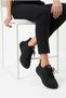 Women's High-Sole Walking Shoes with Stone Detail - 2