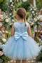 Special Design Girls' Princess Dress with Big Bow in Satin and Tulle Blend - 2