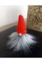 New Year's Tree Ornament Hand-Woven Baby Figurine with Red Hat Gift - 2