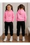 Girl's Tracksuit Set Hooded Sweatshirt Top and Bottom Set 3 Thread Threaded Winter Wear