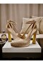 Elegant Glittery Platform Heeled Bridal Shoes - Feli̇syabuti̇k - 3