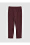Vizyon New Season Burgundy Boys' Sweatpants with Elastic Waist - 3