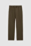 Ds Damat Relaxed Fit Khaki Gabardine Jogger Pants - 4